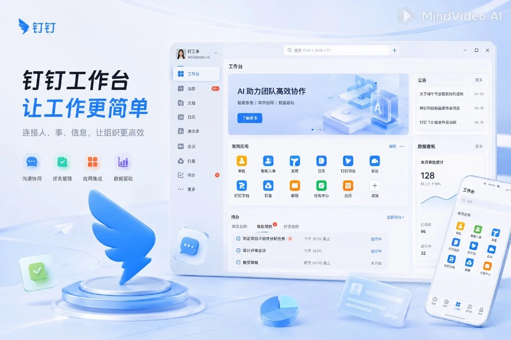 钉钉电脑版云端协作界面